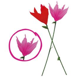 Tulipán para Baile del Farol con Vela 50 cms