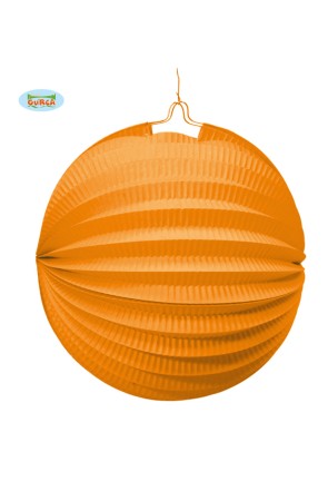 Farol Esfera Naranja 20 cms