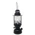 Farol negro con vela con luz 30cm