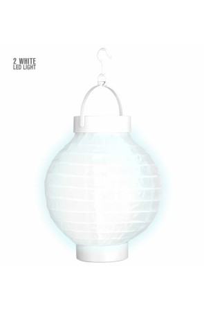 Farolillo de Tela blanca con Luces Led Blancas 15cms