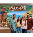 FIESTAS GUIRCA Photocall de Hawai Hibiscos 220 X 150 CMS