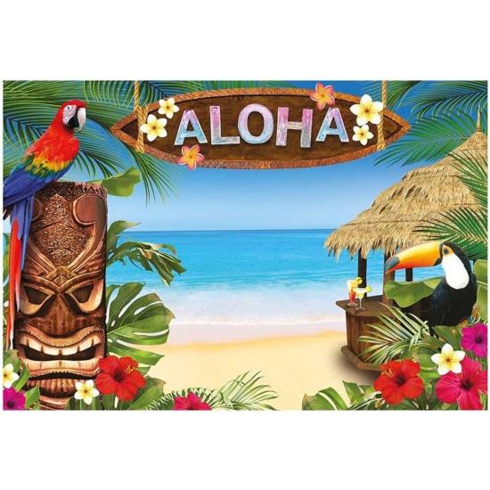 FIESTAS GUIRCA Photocall de Hawai Hibiscos 220 X 150 CMS