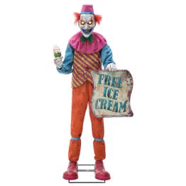 Figura animada Terror de payaso helado de neón (1,8 m)