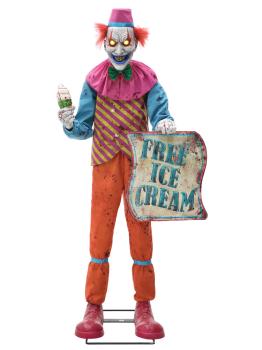 Figura animada Terror de payaso helado de neón (1,8 m)