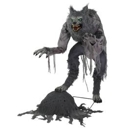 Figura animada Terror hombre lobo (1,5 m de altura)