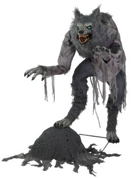Figura animada Terror hombre lobo (1,5 m de altura)