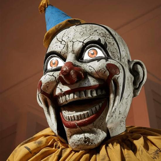 Figura animada Terror Parque de payaso Halloween animado (2,1 m de altura)