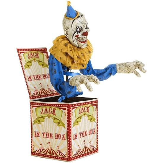 Figura animada Terror Parque de payaso Halloween animado (2,1 m de altura)