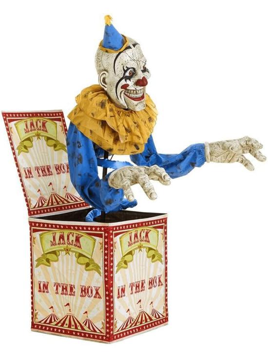 Figura animada Terror Parque de payaso Halloween animado (2,1 m de altura)