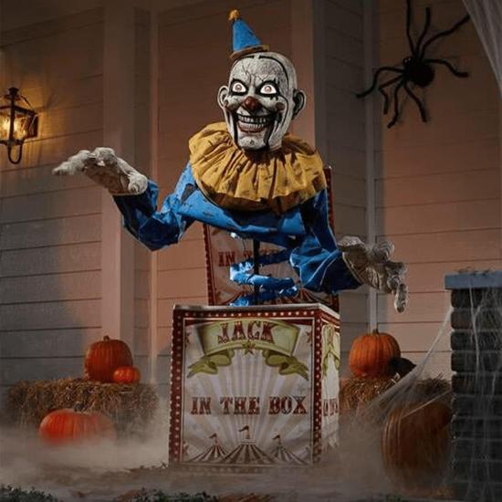 Figura animada Terror Parque de payaso Halloween animado (2,1 m de altura)
