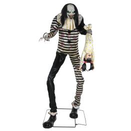 Figura animada Terror Payaso imponente de dulces sueños (2,15 m)