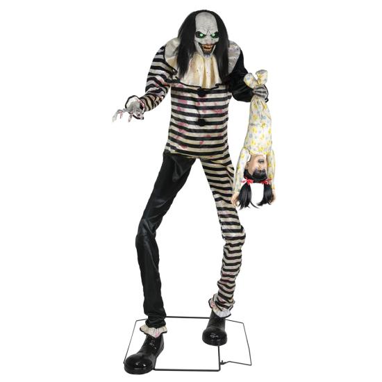 Figura animada Terror Payaso imponente de dulces sueños (2,15 m)
