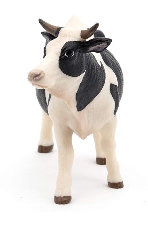 Figura Animal de Granja Vaca Negra y Blanca