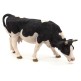 Figura Animal de Granja Vaca Negra y Blanca Pastando