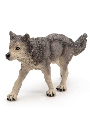 Figura Animal del Bosque Lobo Gris