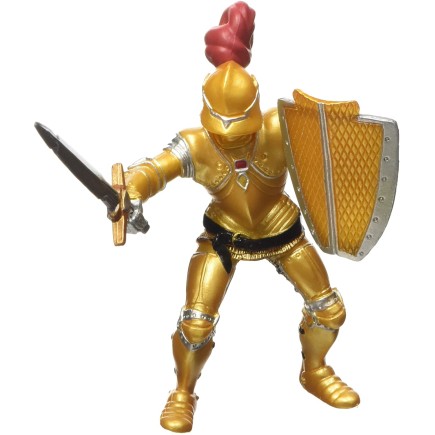 Figura Colección Papo Caballeros Medievales Caballero con Armadura de Oro