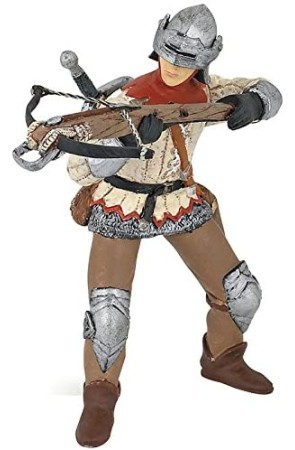 Figura Colección Papo Caballeros Medievales Guerrero rojo con ballesta