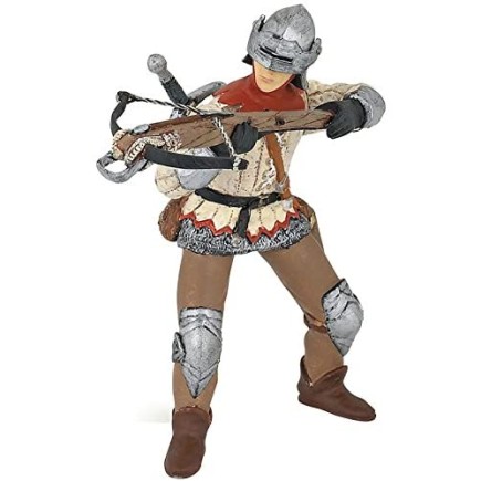 Figura Colección Papo Caballeros Medievales Guerrero rojo con ballesta