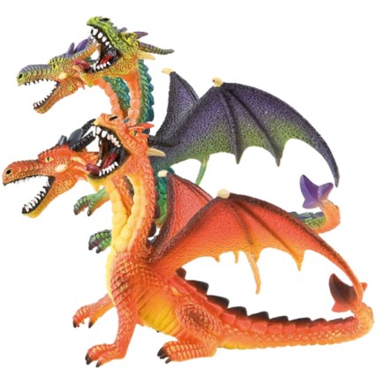 Figura de Dragón  2 Cabezas Colección Bullyland