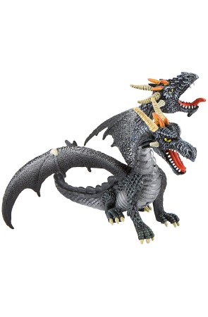Figura de Dragón Gris 2 Cabezas  Bullyland