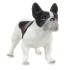 Figura Perro Bulldog francés blanco y negro - Papo