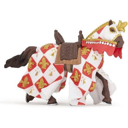 Figuras Colección Papo Caballero con Flor de Lys Blanco