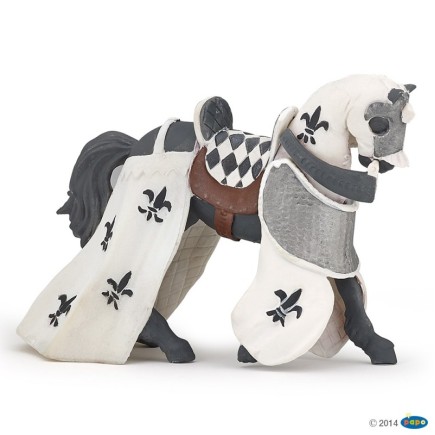 Figuras Colección Papo Caballo de Gala Blanco con Caballero