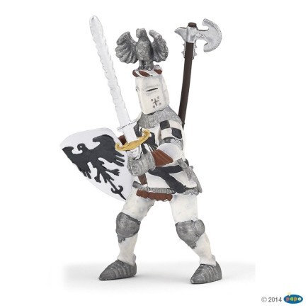 Figuras Colección Papo Caballo de Gala Blanco con Caballero