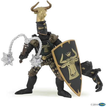 Figuras Colección Papo Maestro de armas toro negro y dorado