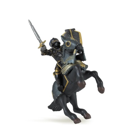 Figuras Colección Papo Medieval  Caballero Negro con Armadura
