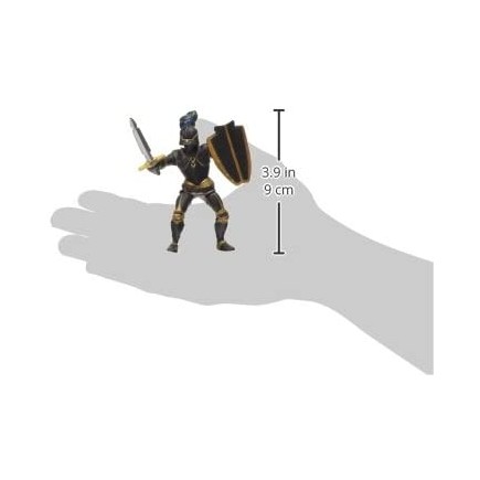 Figuras Colección Papo Medieval  Caballero Negro con Armadura