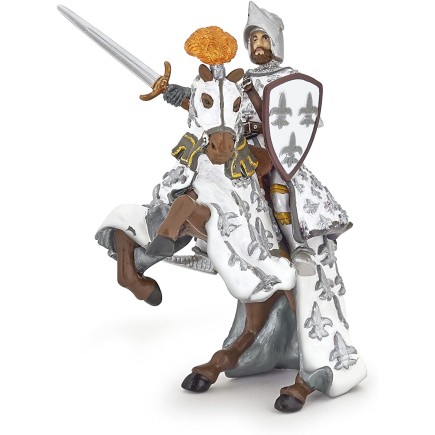 Figuras Colección Papo Medieval  Príncipe Felipe Blanco
