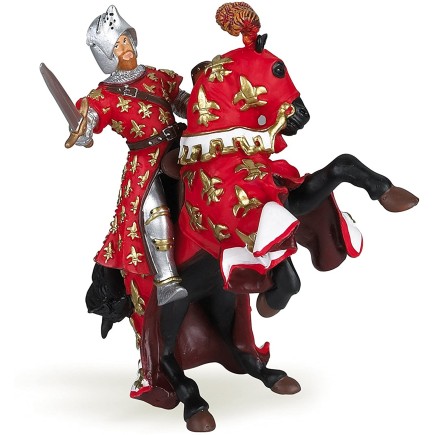 Figuras Colección Papo Medieval  Príncipe Felipe Rojo