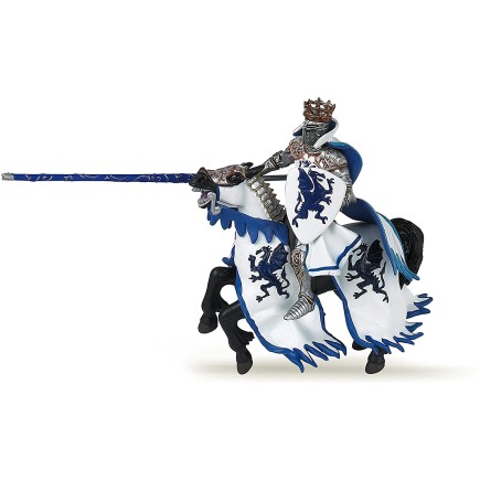 Figuras Colección Papo Rey con escudo dragón azul