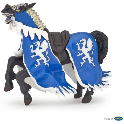 Figuras Colección Papo Rey con escudo dragón azul