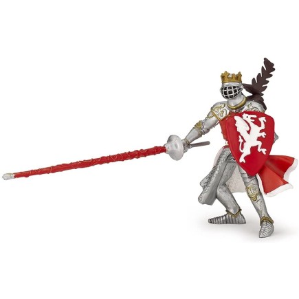 Figuras Colección Papo Rey con escudo dragón rojo