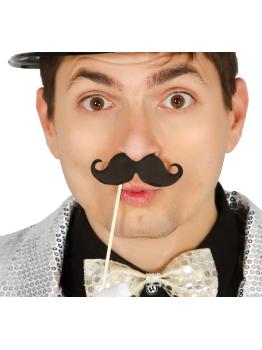 PhotoCall bolsa 6 bigotes 12cm con palo