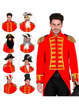 Frac Desfile Lujo Rojo adulto
