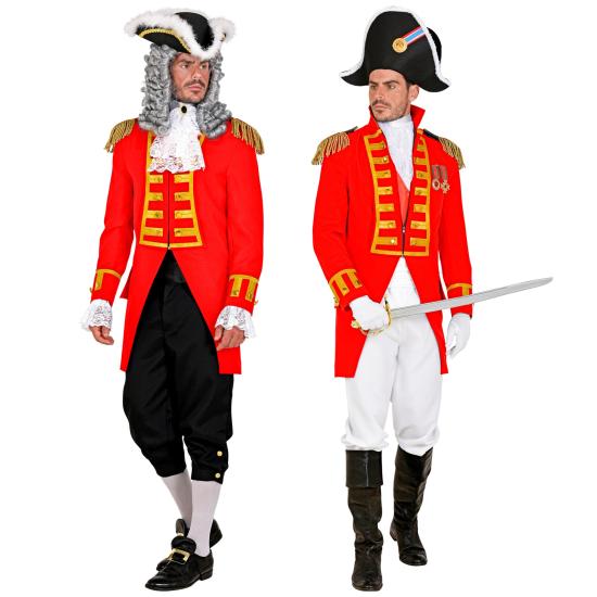 Frac Desfile Lujo Rojo adulto