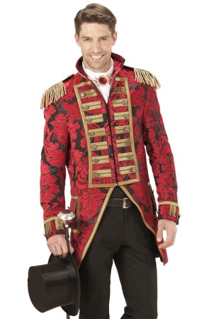 Frac Lujo Jacquard Rojo adulto