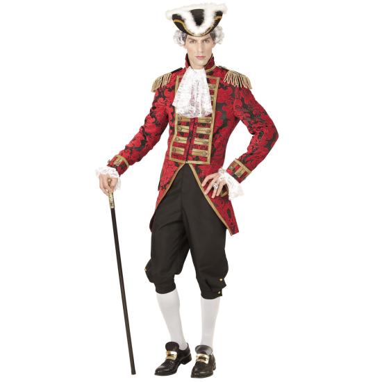 Frac Lujo Jacquard Rojo adulto