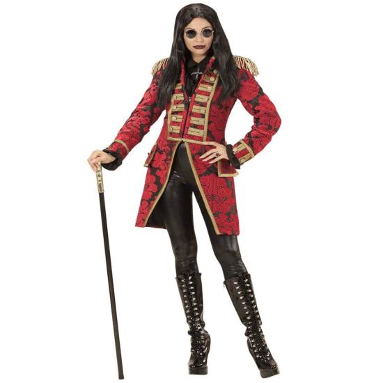 Frac Lujo Jacquard Rojo para adulta