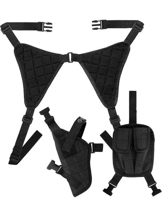 Funda Táctica Negra – Accesorio para Disfraces de Policía, SWAT y Militares