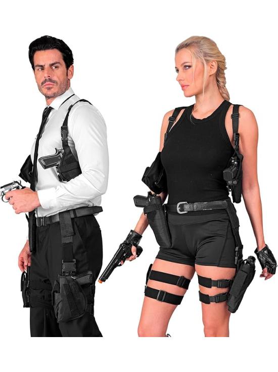 Funda táctica para disfraces de policía, SWAT, militares y agentes secretos Derecha o Izquierda