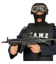 Fusil de asalto 66 cms para disfraces