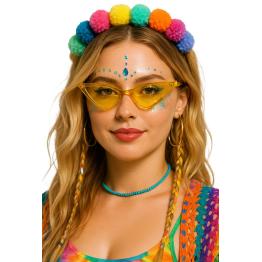 Gafas Amarillas para Disfraz – Complemento Retro y Divertido para Carnaval y Fiestas