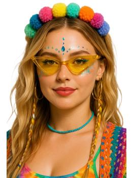 Gafas Amarillas para Disfraz – Complemento Retro y Divertido para Carnaval y Fiestas