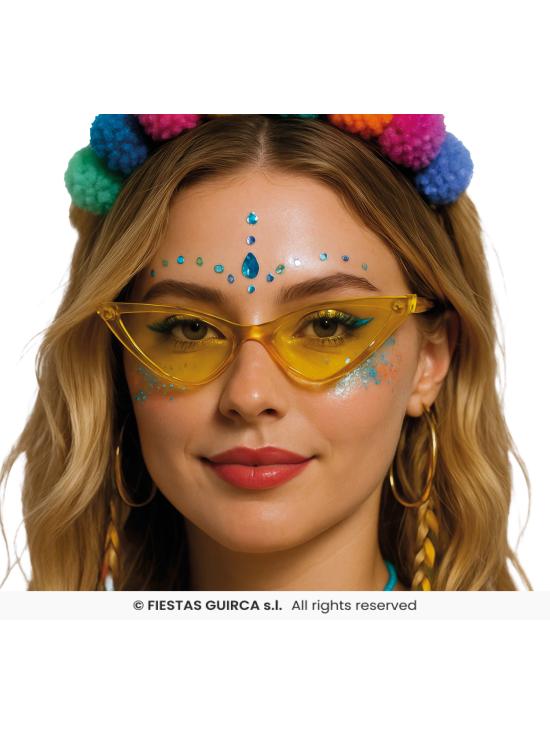 Gafas Amarillas para Disfraz – Complemento Retro y Divertido para Carnaval y Fiestas
