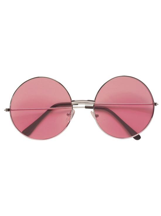 Gafas años 70 lentes Rosas