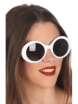 Gafas Años 70 Mega Fashion color Blanca